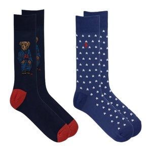 POLO RALPH LAUREN Men’s Denim Pair Crew Socks  Size: 10-13